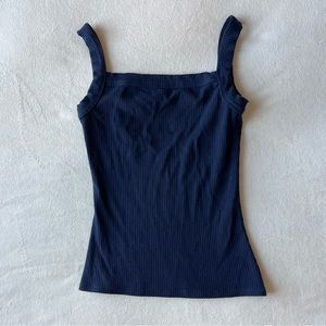 Reformation Navy Square Neck Tank